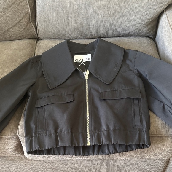 NWT Ganni Oversized Collar Jacket - Picture 1 of 7